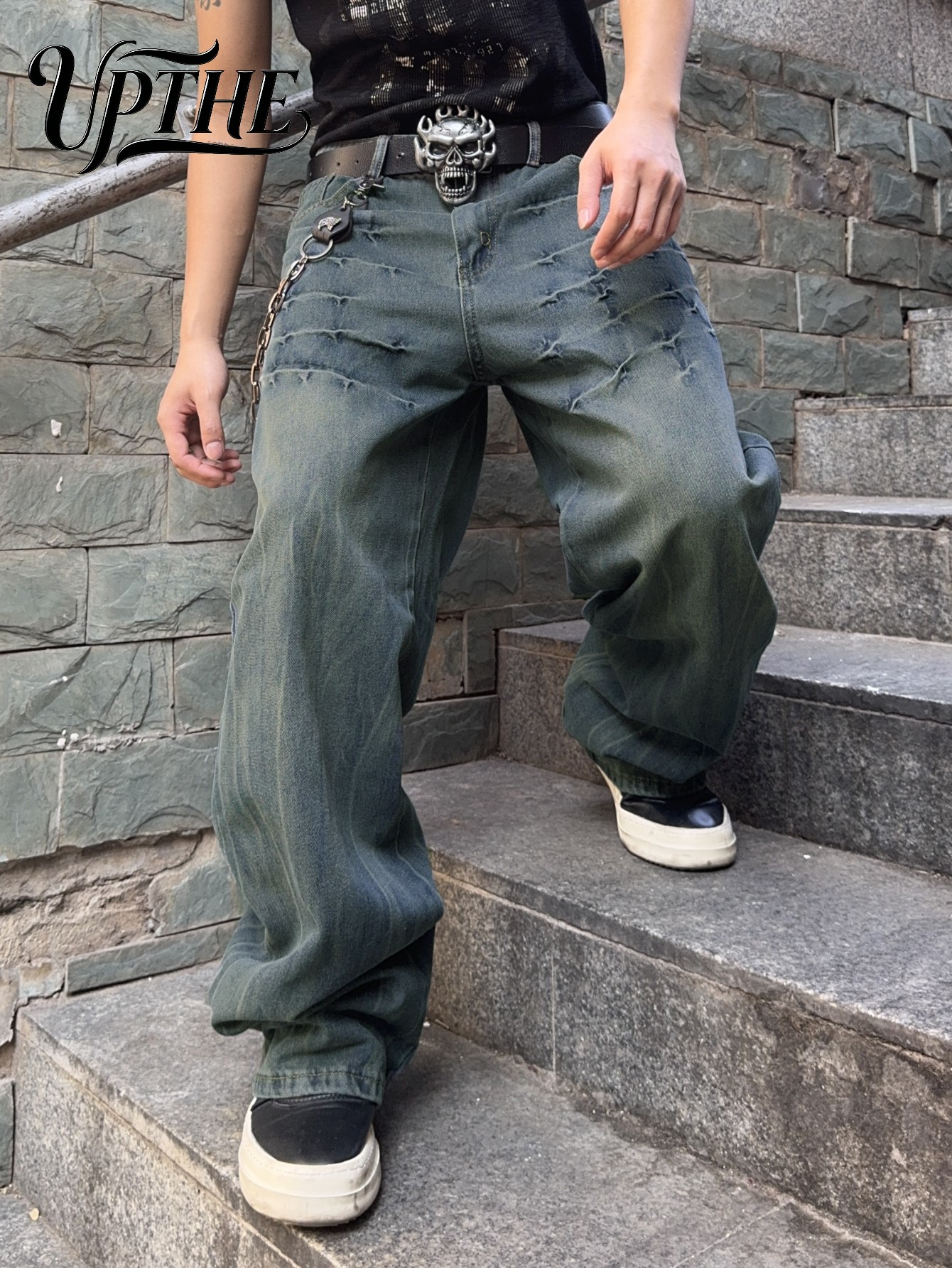 Retro Track Pant - UP.THE Vintage Blue UP THE Baggy