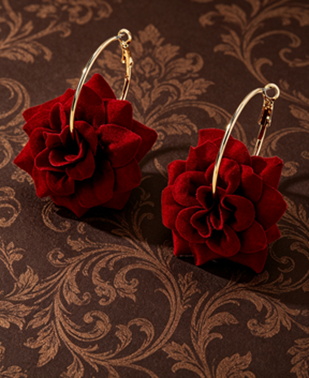 A Pair of Women's Burgundy Vel - Vintage Fashion Hong Kong review and price