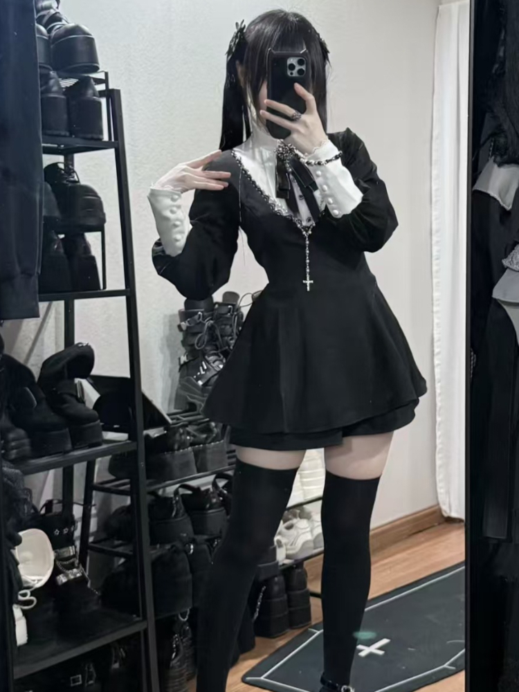 2026 Japanese Gothic Vintage S - Vintage Fashion Retro Outfit review and price