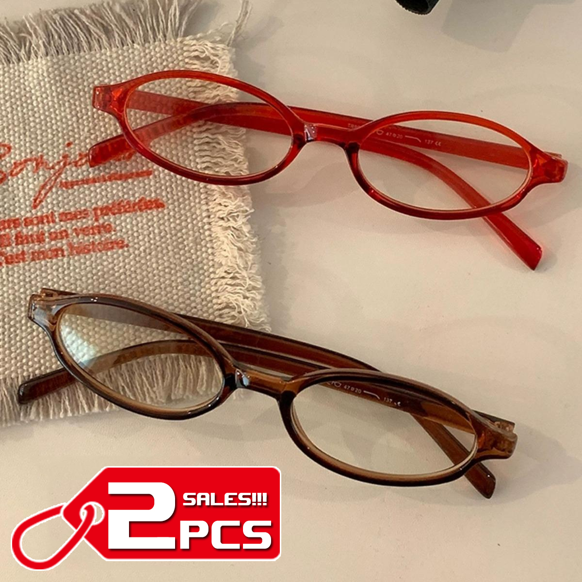 1/2Pcs Retro Glasses Women Gir - Retro Vintage Korean Fashion review and price