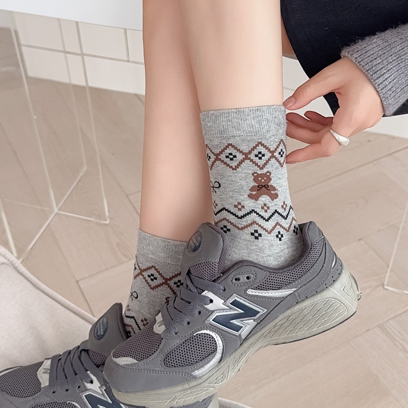 Retro Socks Women 2025 Autumn  - Retro Vintage Korean Fashion review and price