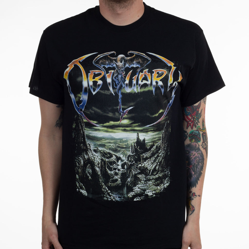 Fit Obituary Band Graphic Cott - Vintage Fashion Obituaries review and price