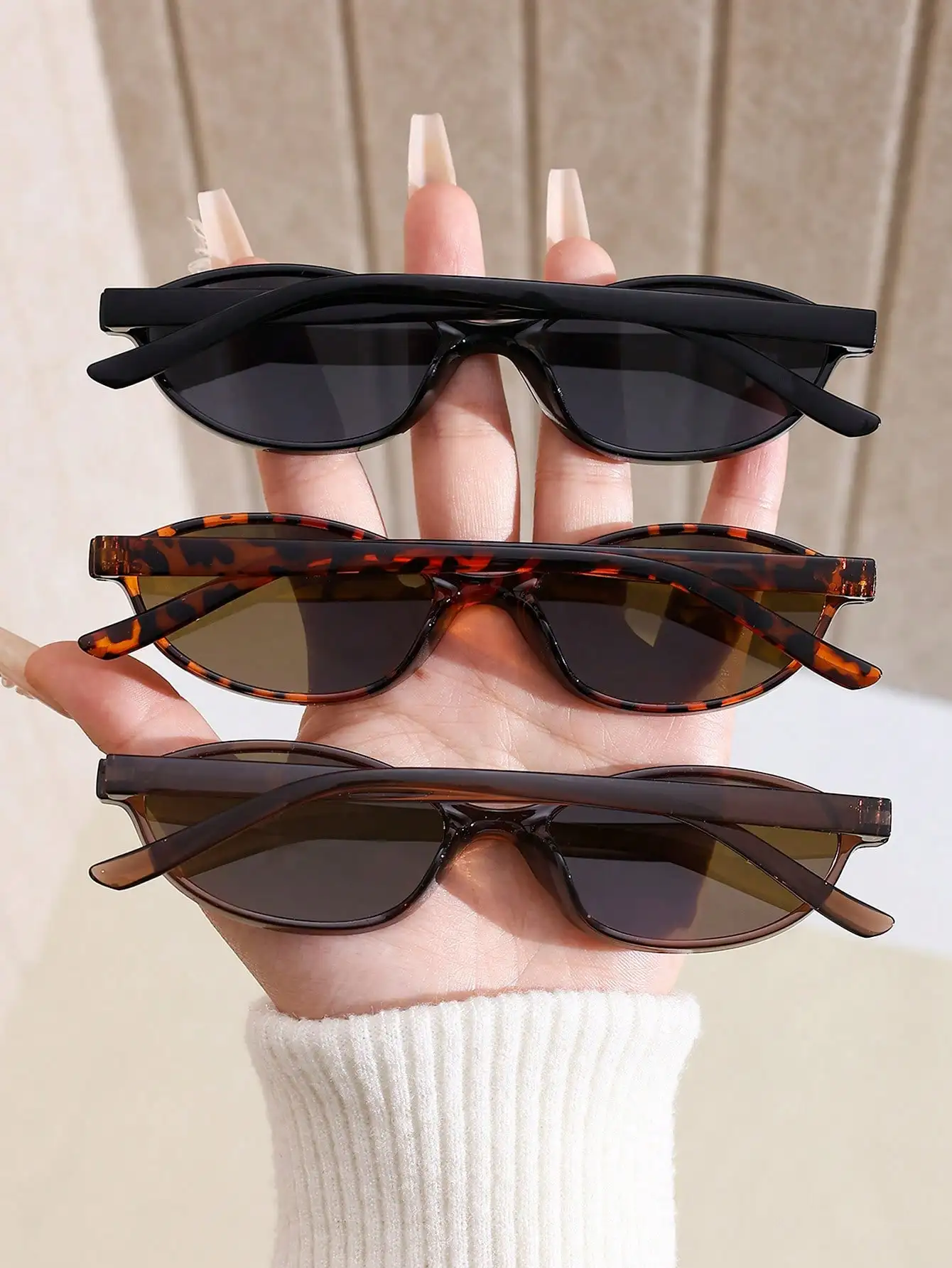 1 Pair Retro Geometric Full Fr - Vintage Fashion Retro Outfit review and price