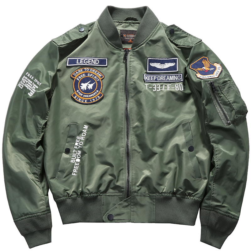 Men's Spring Tactical Army MA- - Varsity Jacket Wool review and price