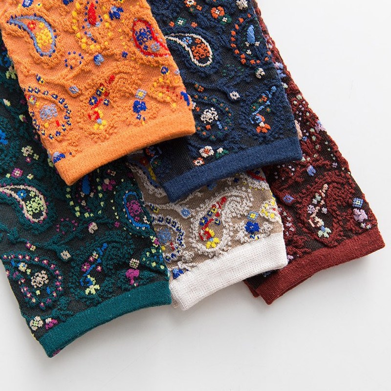 2025 Floral Print Cotton Long  - Retro Vintage Korean Fashion review and price