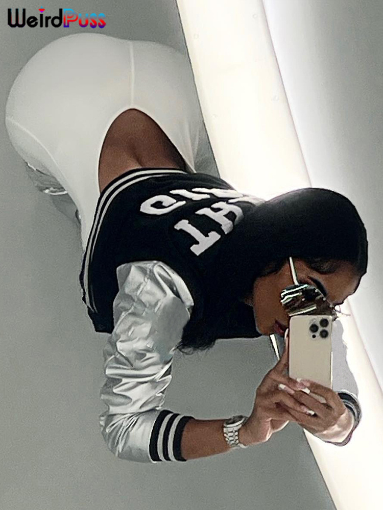 Weird Puss Fluffy Letter Short - Varsity Jacket Wool review and price