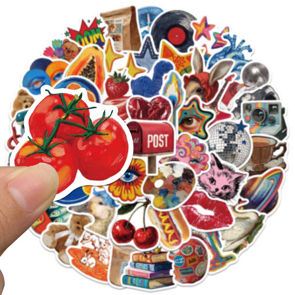 50pcs Vintage Y2K Sticker Fash - Vintage Fashion Boutique review and price