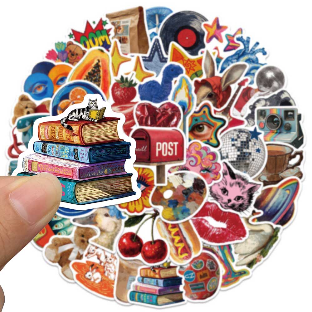 50pcs Vintage Y2K Sticker Fash - Vintage Fashion Boutique review and price