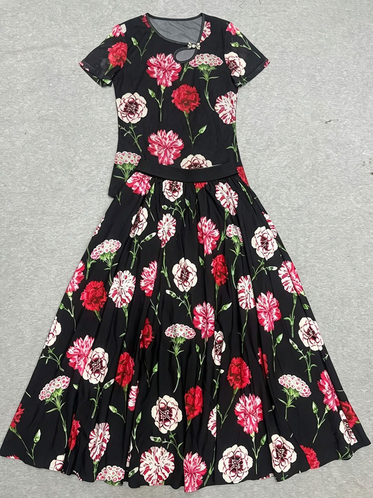 Retro summer new two-piece T-s - Vintage Fashion Jersey review and price