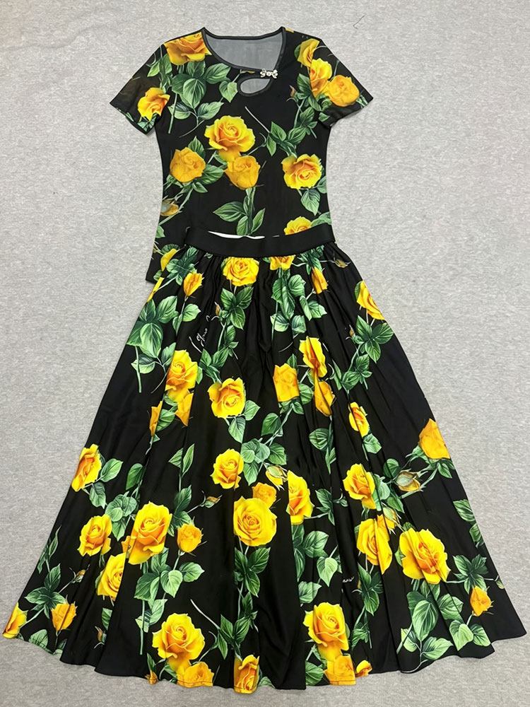 Retro summer new two-piece T-s - Vintage Fashion Jersey review and price