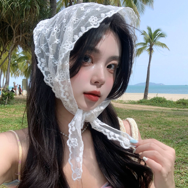1PC Vintage Lace Hair Scarf He - Vintage Fashion Houses review and price