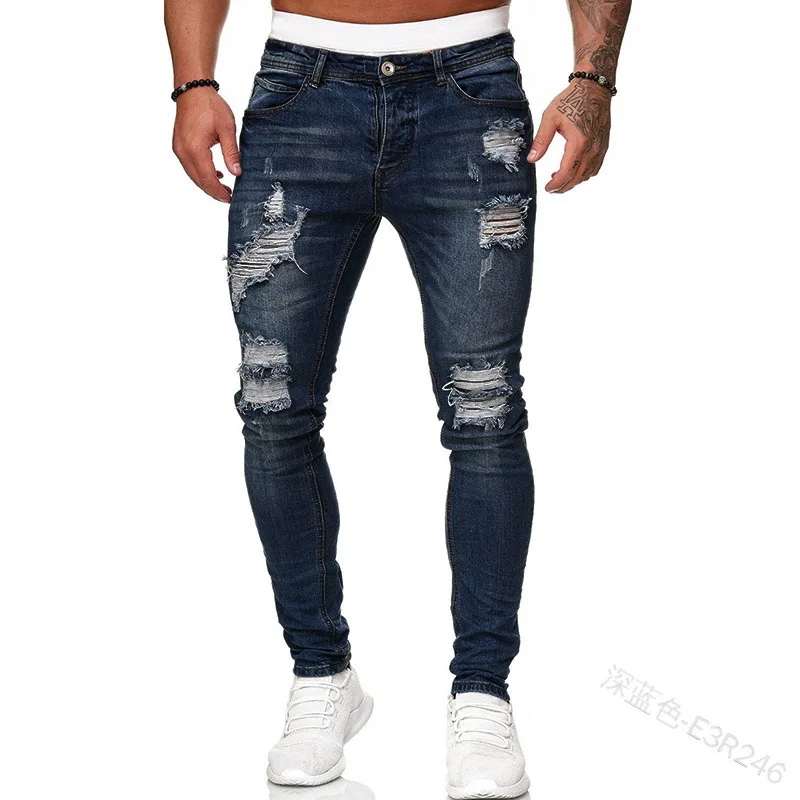 Ripped Men Jeans Denim Pant Mi - Retro Track Pant review and price