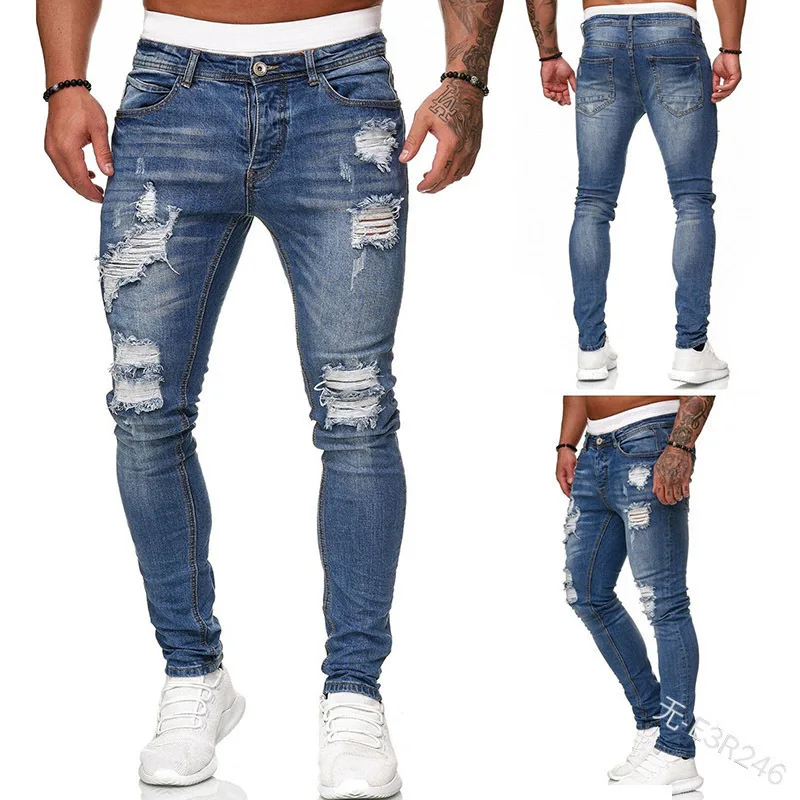 Ripped Men Jeans Denim Pant Mi - Retro Track Pant review and price