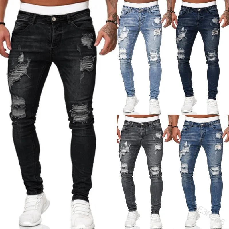 Ripped Men Jeans Denim Pant Mi - Retro Track Pant review and price