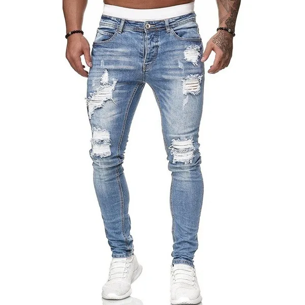 Ripped Men Jeans Denim Pant Mi - Retro Track Pant review and price