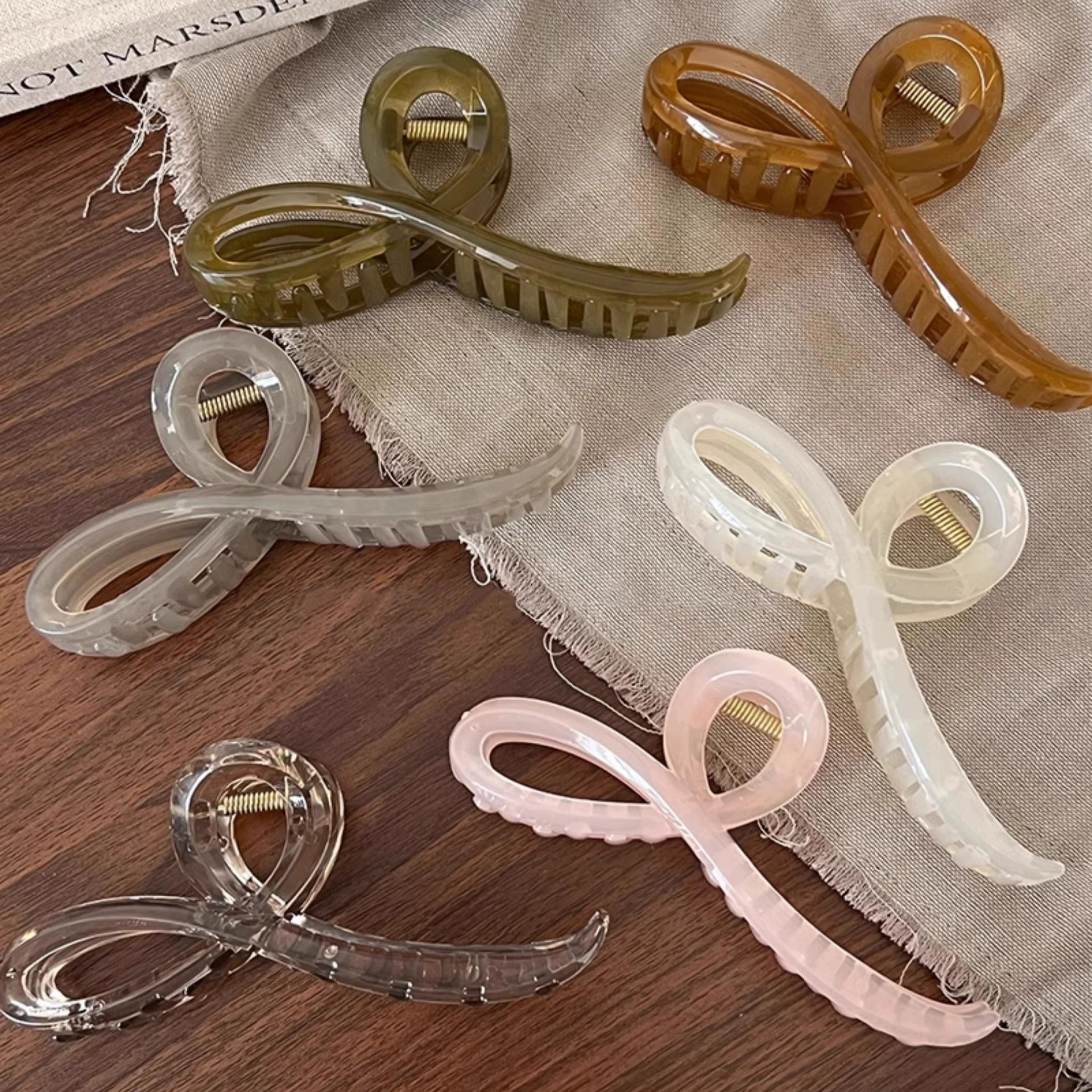 Elegant Jelly Color Bow Hair C - Vintage Fashion Ornaments review and price