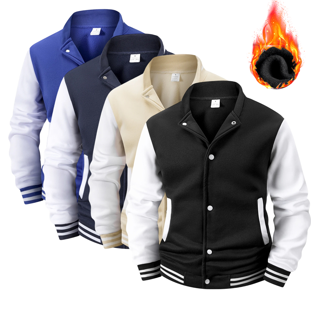 Men's Fleece-Lined Varsity Jac - Varsity Jacket Wool review and price