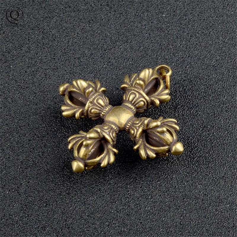 Copper Buddhism Dorje Cross Va - Vintage Fashion Collection review and price