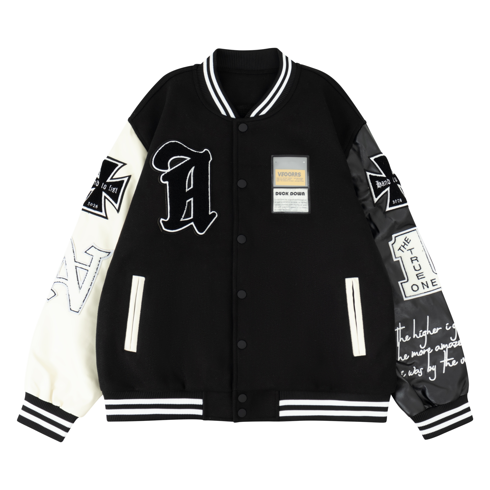 Men's Plush Inner Bomber Jacke - Varsity Jacket Wool review and price