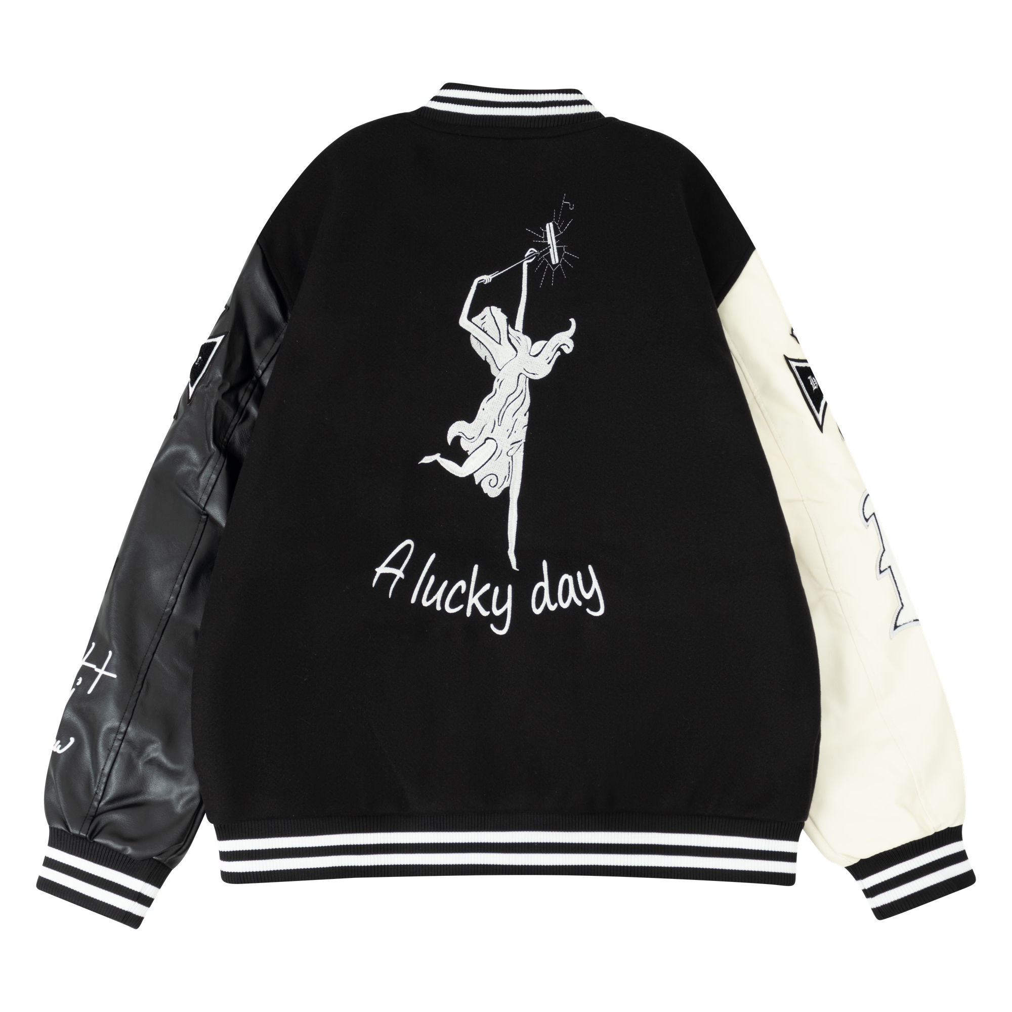 Men's Plush Inner Bomber Jacke - Varsity Jacket Wool review and price