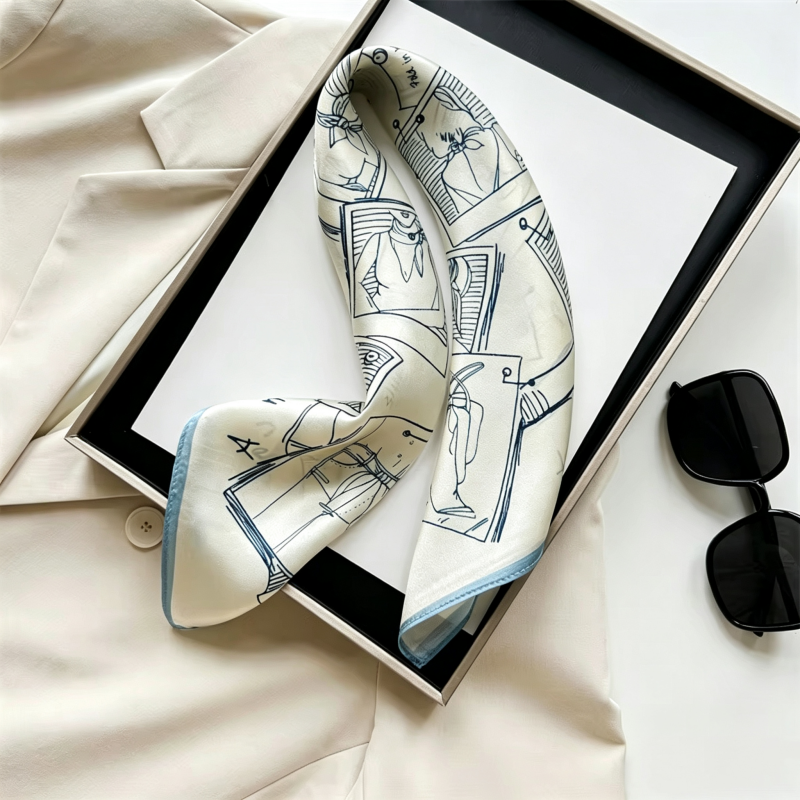 Vintage Sketch Print Satin Sma - Vintage Fashion Sketches review and price