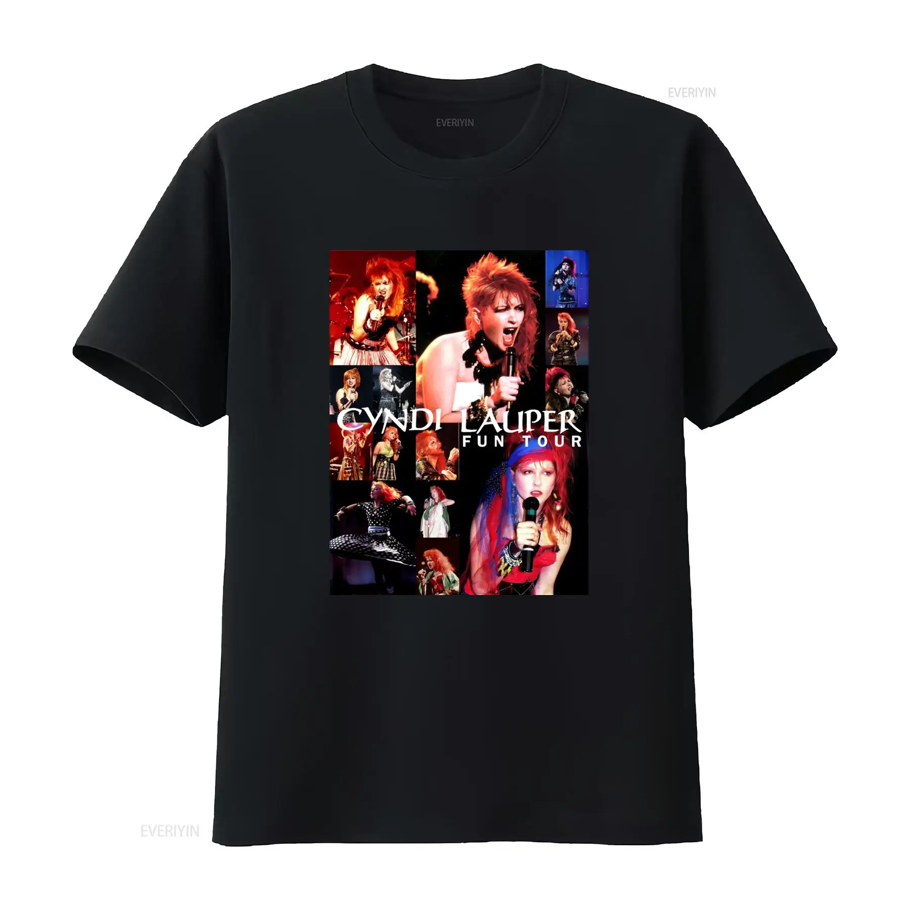 Cyndi Lauper Fun Tour T Shirt  - Vintage Fashion Jersey review and price