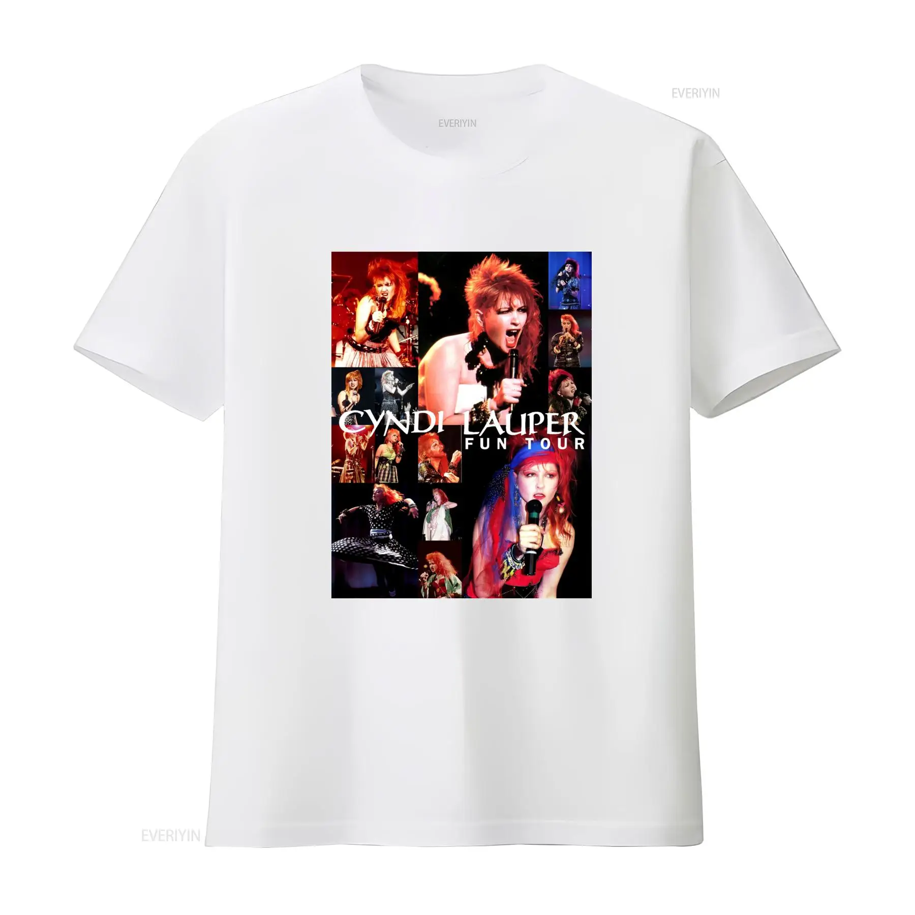Cyndi Lauper Fun Tour T Shirt  - Vintage Fashion Jersey review and price