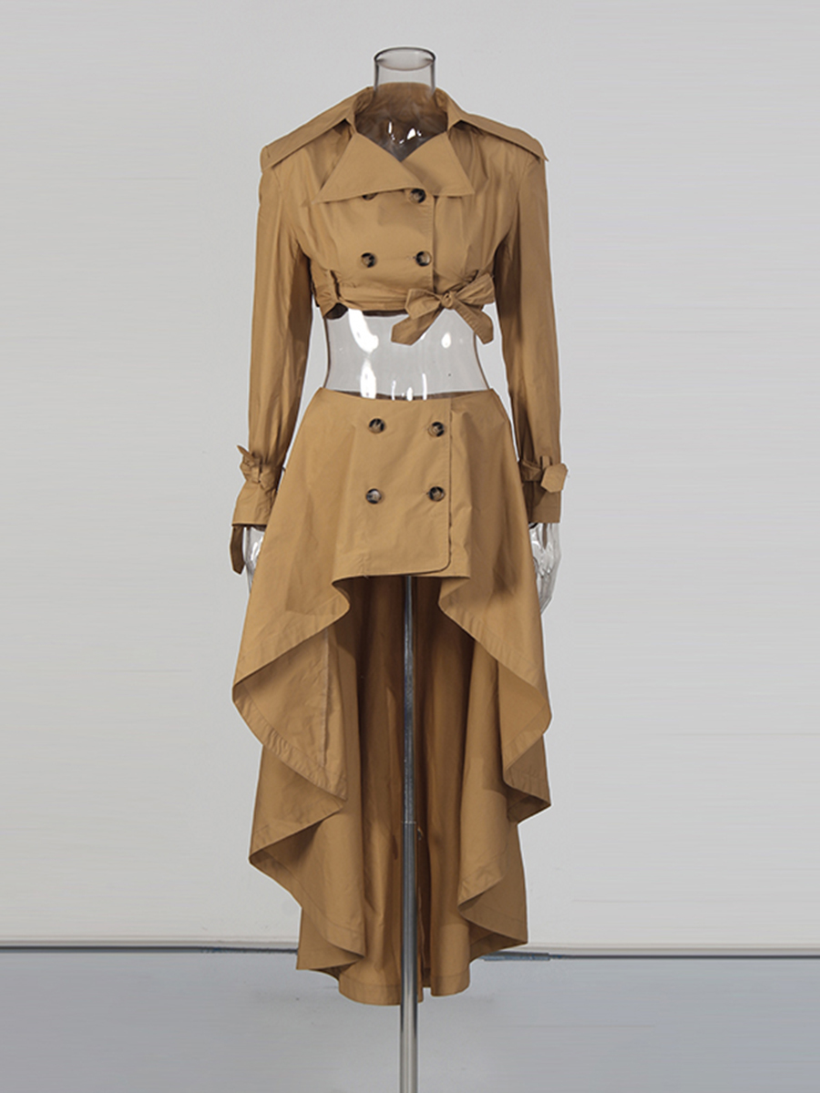 CHICEVER Khaki Spliced Lace Up - Vintage Fashion Jersey review and price