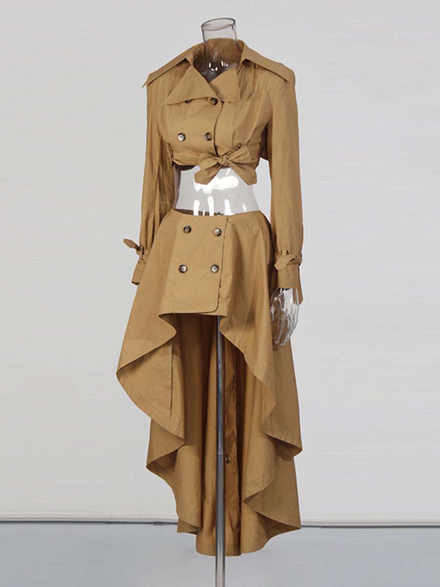 CHICEVER Khaki Spliced Lace Up - Vintage Fashion Jersey review and price