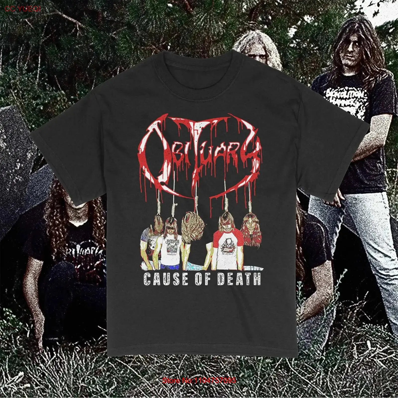 Obituary Band Cause Of Death T - Vintage Fashion Obituaries review and price