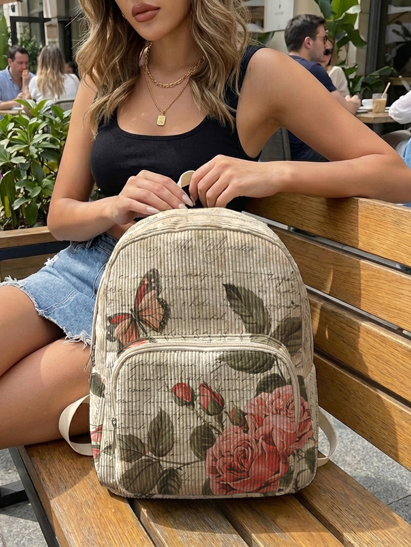 Vintage Roses & Butterfly Prin - Vintage Fashion Boutique review and price