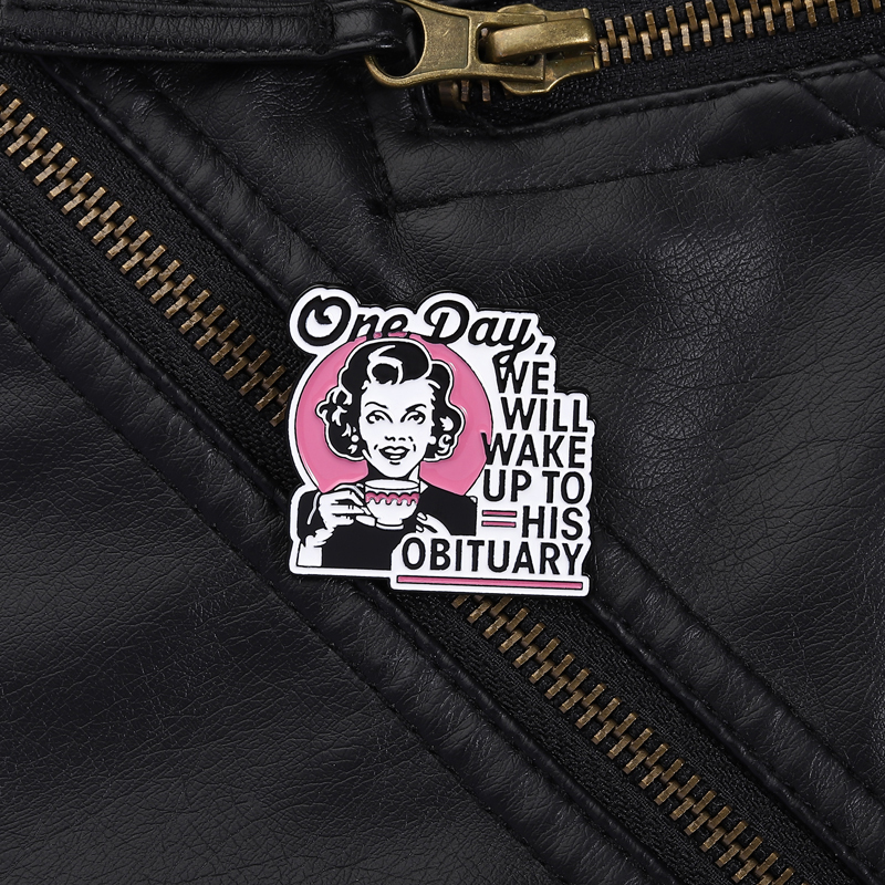 Dark Humor Housewife Pin Sarca - Vintage Fashion Obituaries review and price