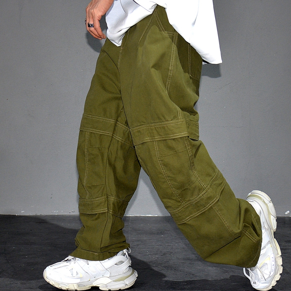 High Quality Army Green Cargo  - Retro Track Pant review and price