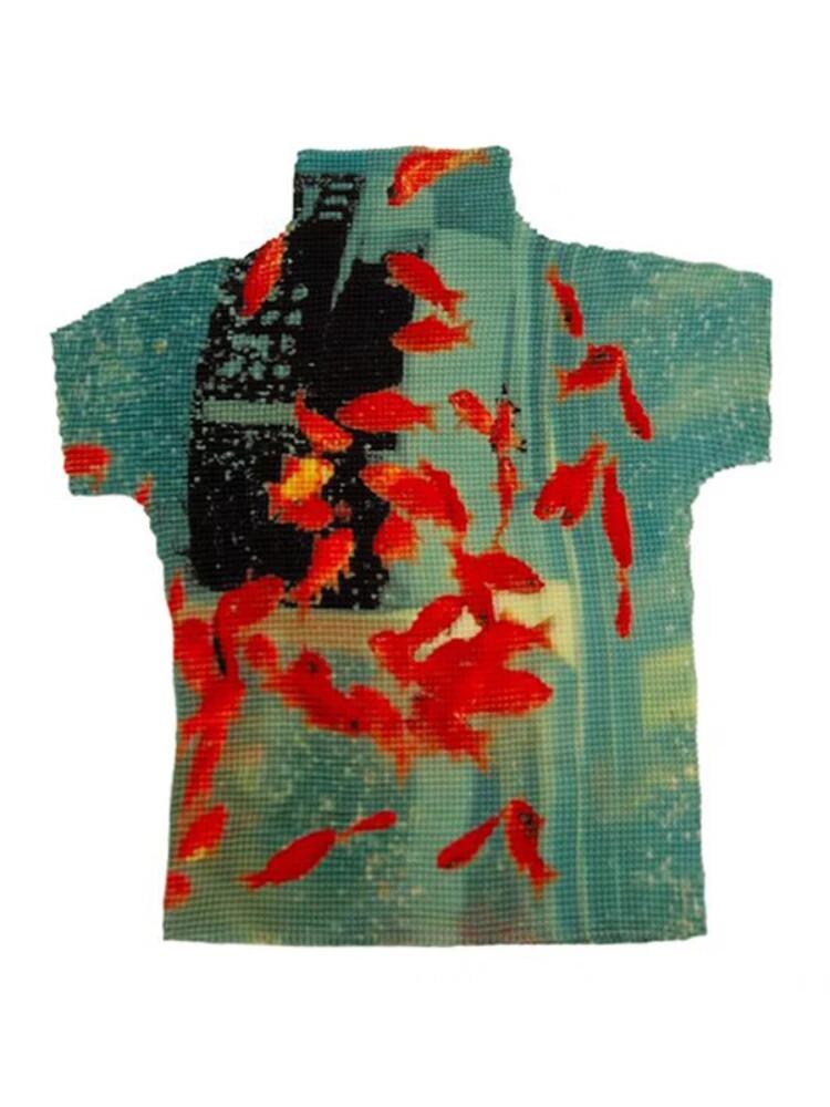 Women's T-Shirt Retro Print Hi - Retro Vintage Korean Fashion review and price