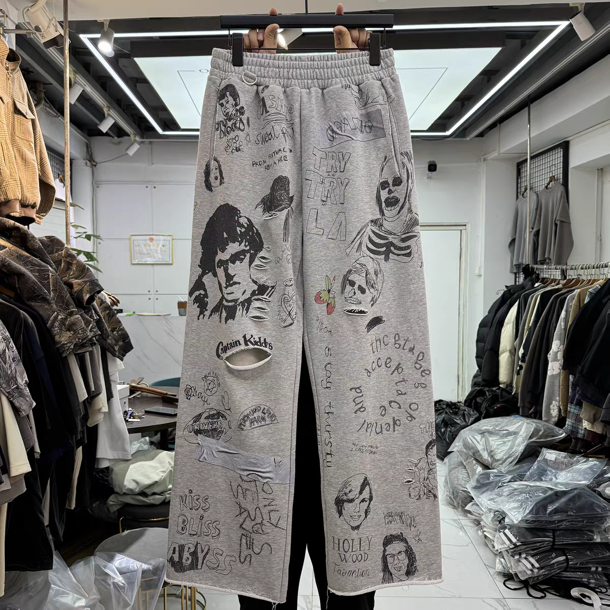 Retro Graffiti Character Lette - Retro Track Pant review and price
