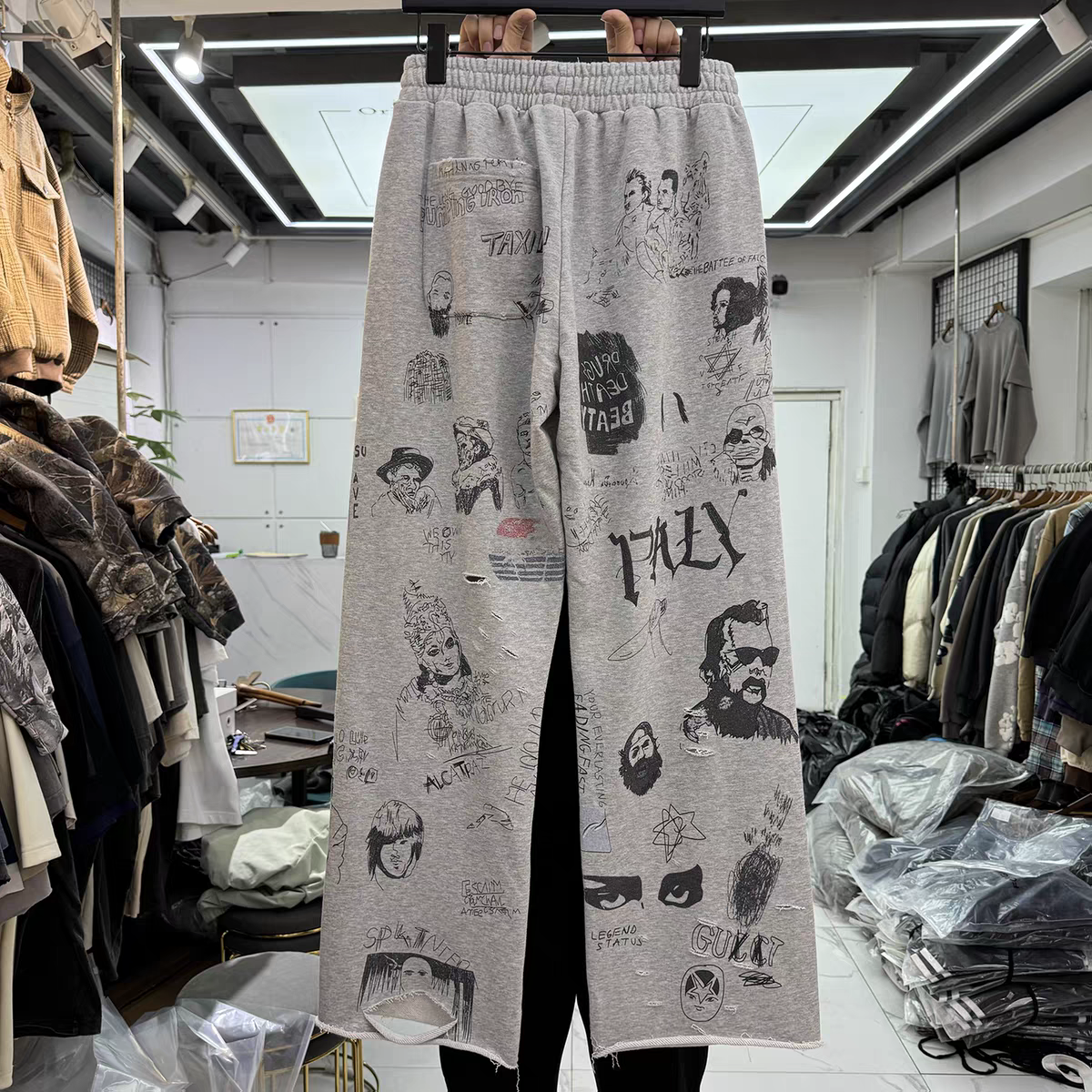 Retro Graffiti Character Lette - Retro Track Pant review and price