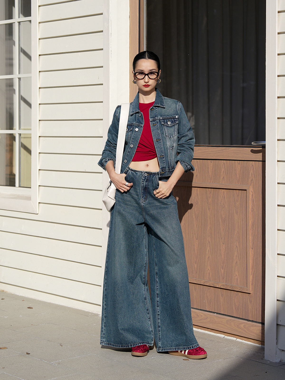 Retro Cotton Denim Jacket High - Vintage Fashion Collection review and price