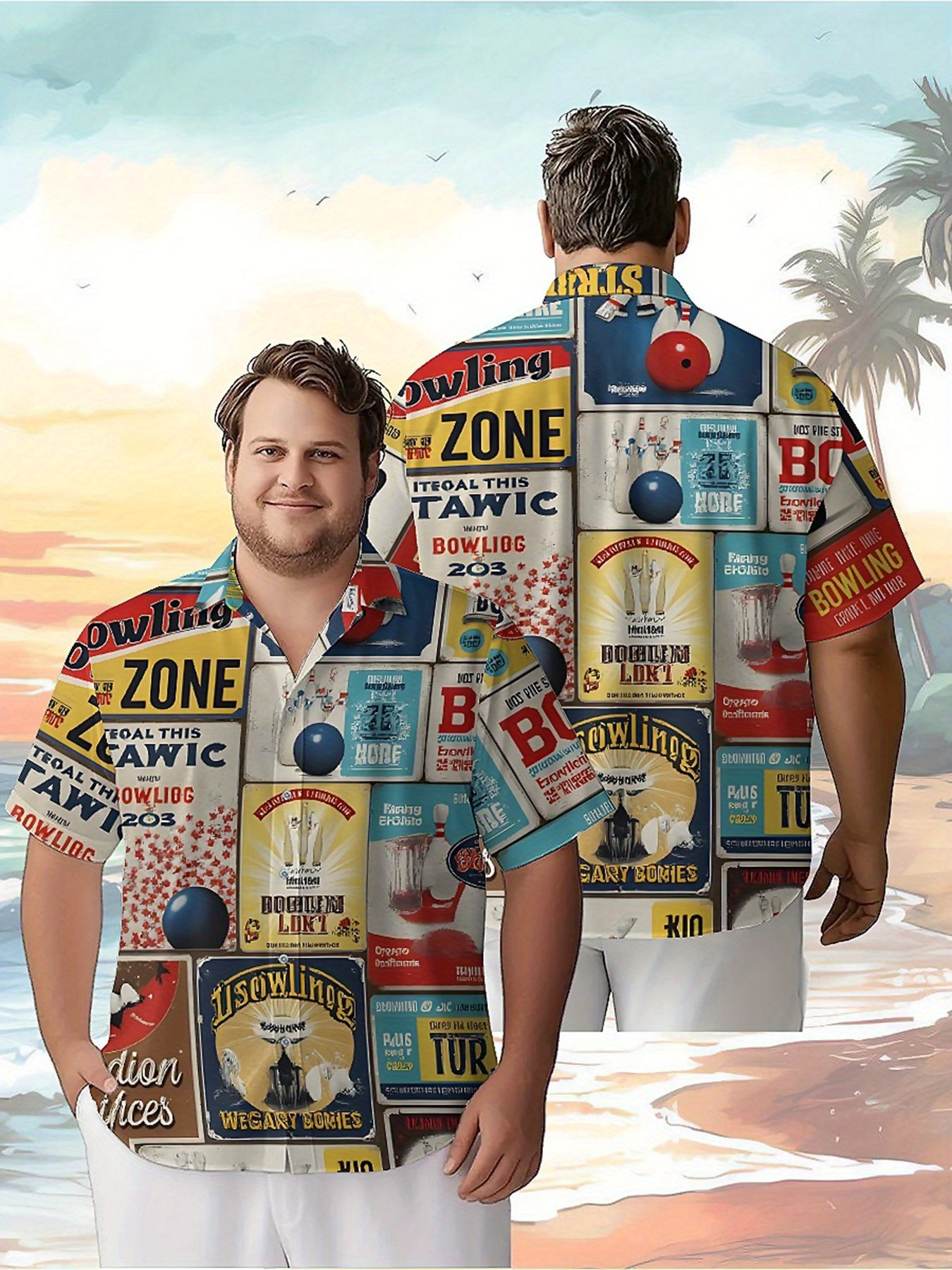 Men's Plus Size Hawaiian Shirt - Vintage Y2K review and price